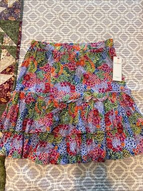 NWT Red Dress Boutique Floral Skirt